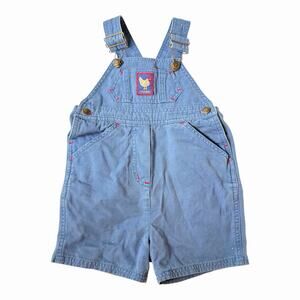 Vintage 90s/00s Sprockets Baby Boy Overalls With Rooster Navy Blue Red Size 2T